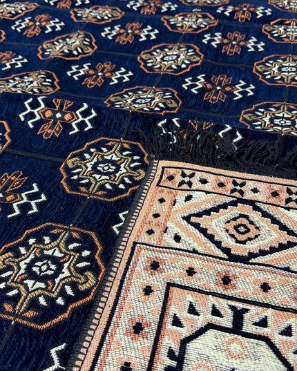 Tapis Kilim perse bleu nuit 200x300 cm Sedirhan