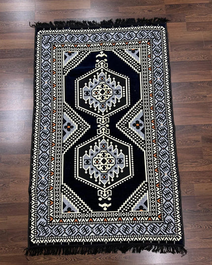 Tapis Kilim Oriental bleu nuit 120x180 cm Sedirhan