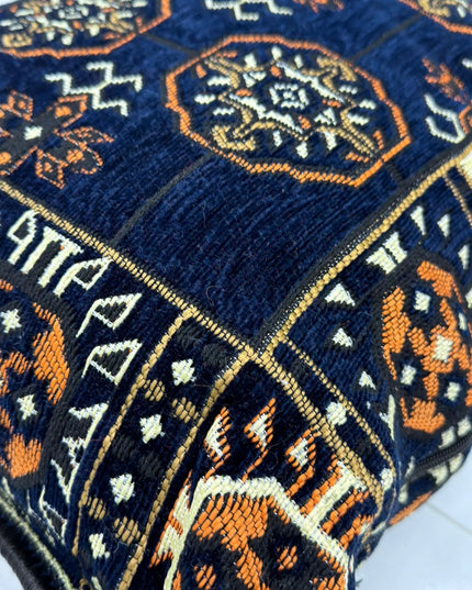 Coussin de sol Kilim perse bleu nuit Sedirhan