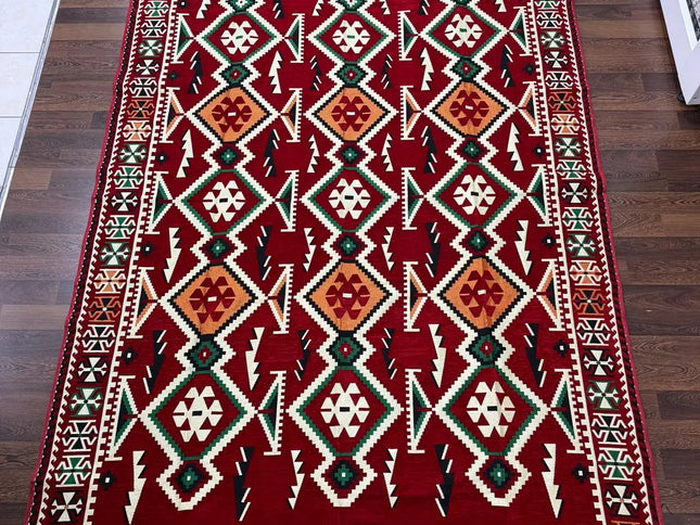 Tapis Kilim Anadolu rouge 200x300 cm Sedirhan