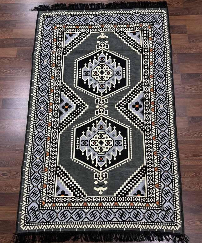 Tapis Kilim Oriental gris 120x180 cm Sedirhan