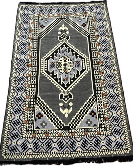 Tapis Kilim Oriental gris 200x300 cm Sedirhan