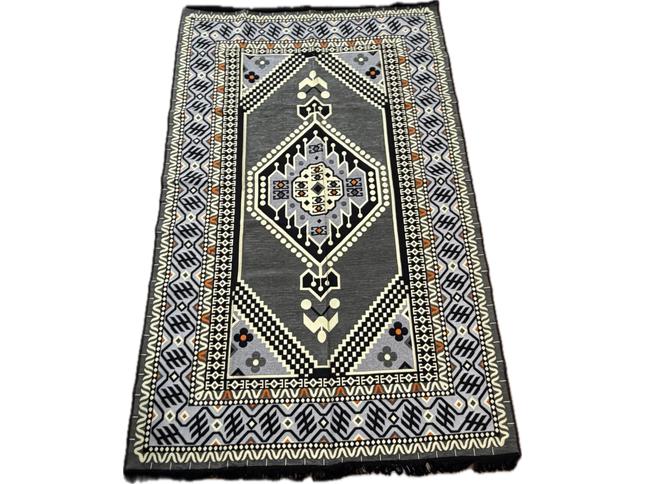 Tapis Kilim Oriental gris 200x300 cm Sedirhan