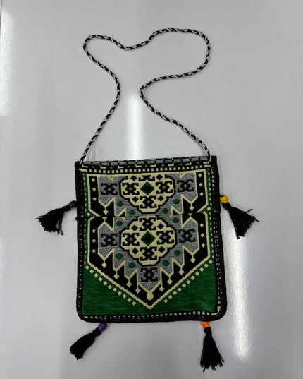 Sac Kilim vert émeraude Sedirhan