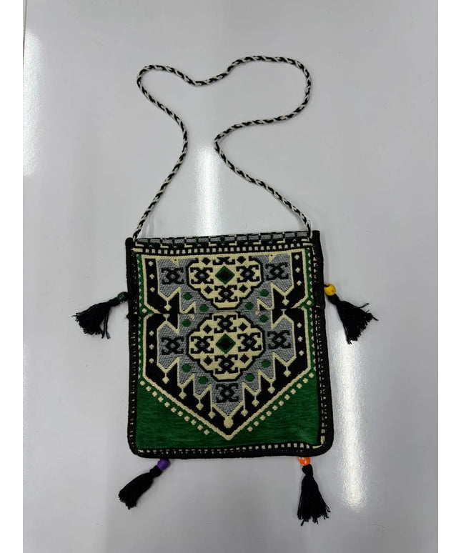 Sac Kilim vert émeraude Sedirhan
