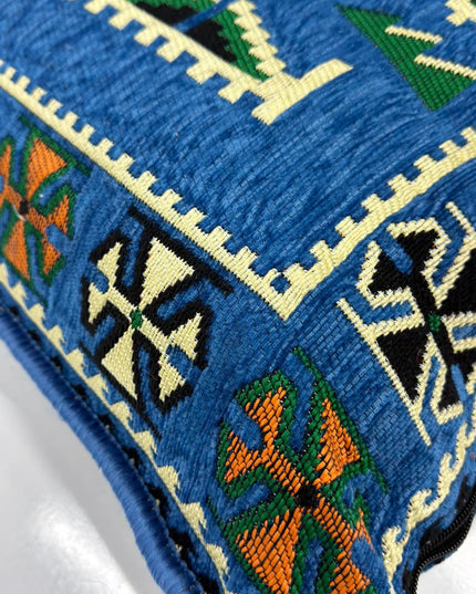 Coussin de sol Kilim Anadolu bleu Sedirhan