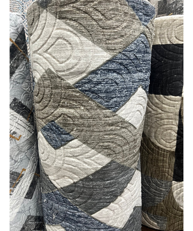 Tapis sur mesure "prisme gris-bleue" Ardasia