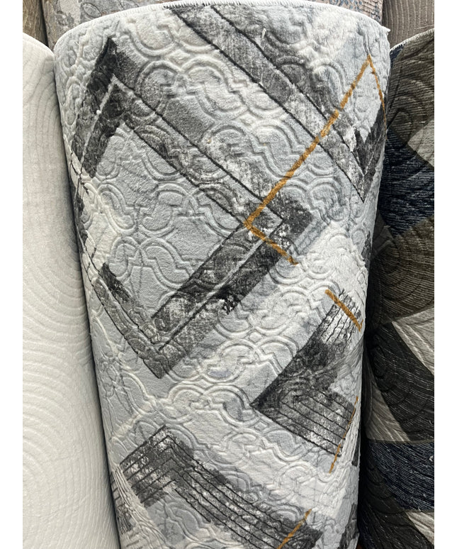 Tapis sur mesure "chevron dorée" Ardasia