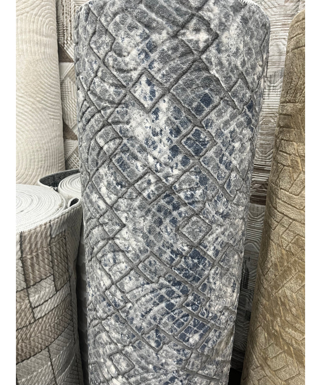 Tapis sur mesure "pavés bleutés" Ardasia