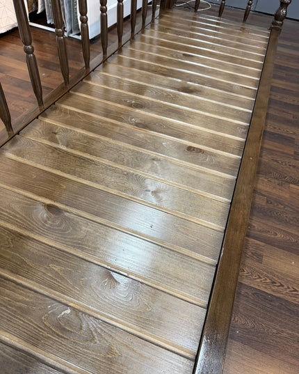 Sedir 3 places banc en bois noyer massif verni Sedirhan
