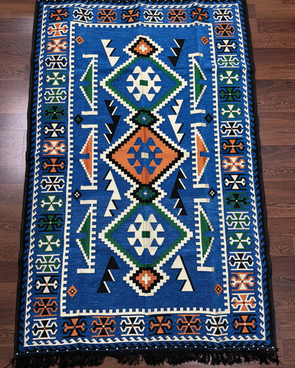 Tapis Kilim Anadolu bleu 120x180 cm Sedirhan