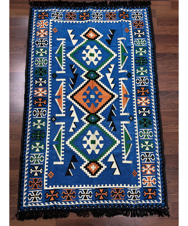 Tapis Kilim Anadolu bleu 120x180 cm Sedirhan
