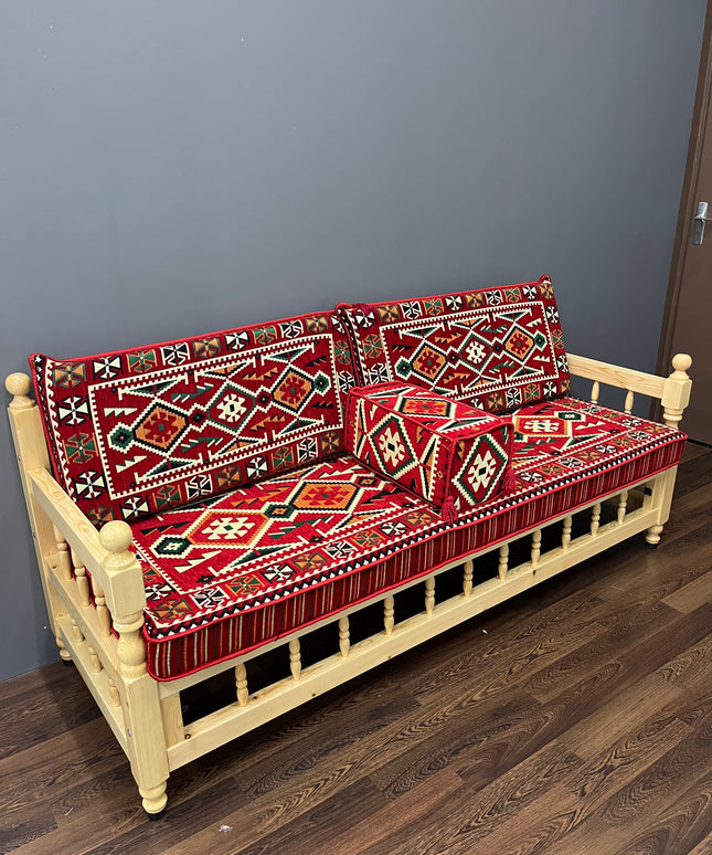 Ensemble salon traditionnel "ANADOLU rouge" Ardasia