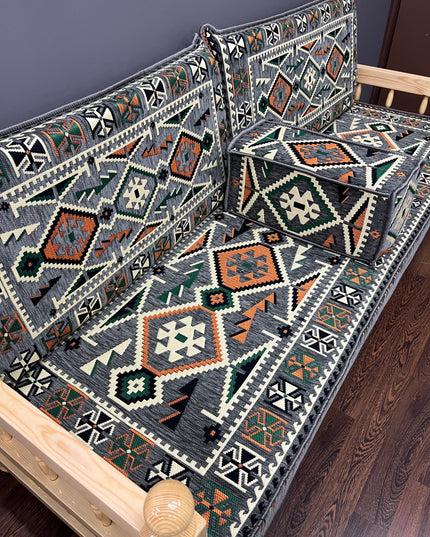 Ensemble salon traditionnel "ANADOLU gris " Sedirhan