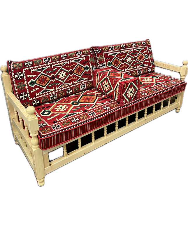 Ensemble salon traditionnel "ANADOLU rouge" Ardasia