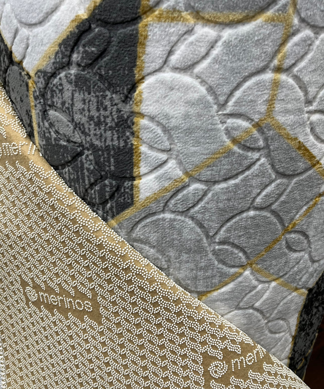 Tapis sur mesure "Losange dorée" Ardasia