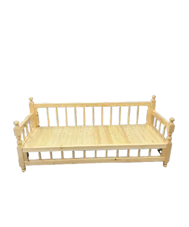 Sedir banc en bois massif verni Sedirhan
